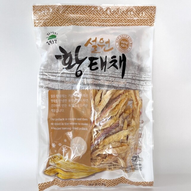 인제몰,[설원농산] 무훈증 황태채 400g